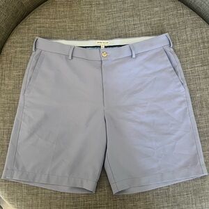 Peter Millar Light Blue Flat Front Shorts